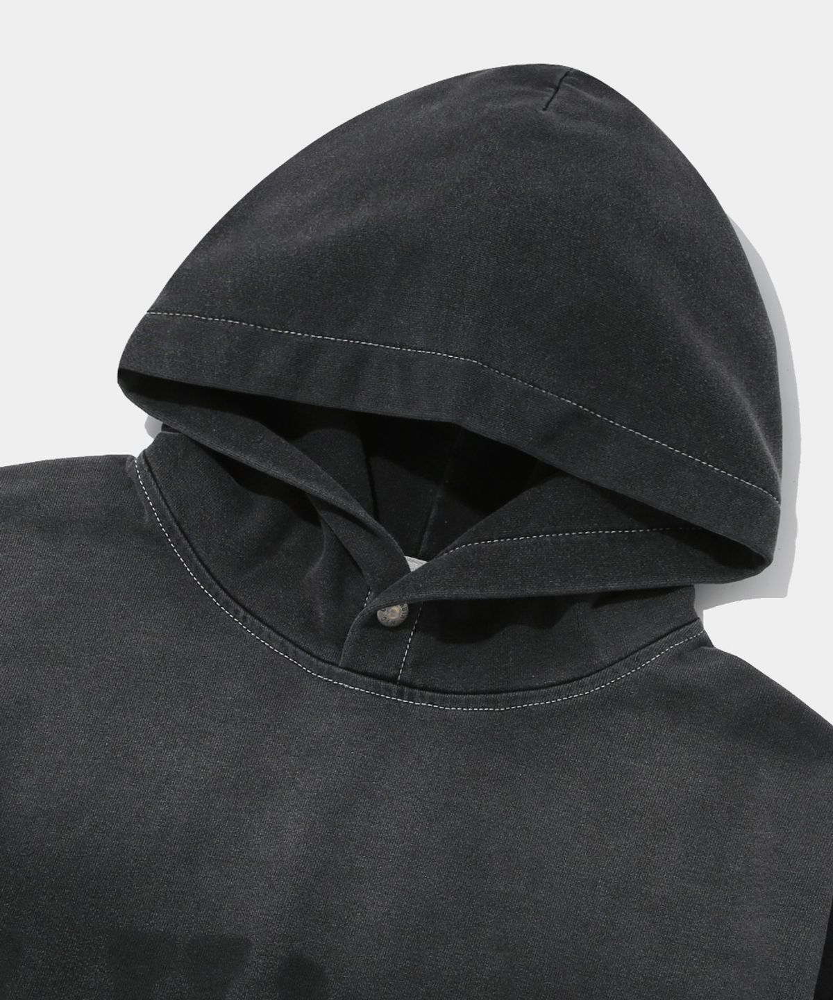 컬럼비아 유니버시티(COLUMBIA UNIVERSITY) BIG ARCH RUBBER DENIM TERRY HOODIE_BLACK DENIM