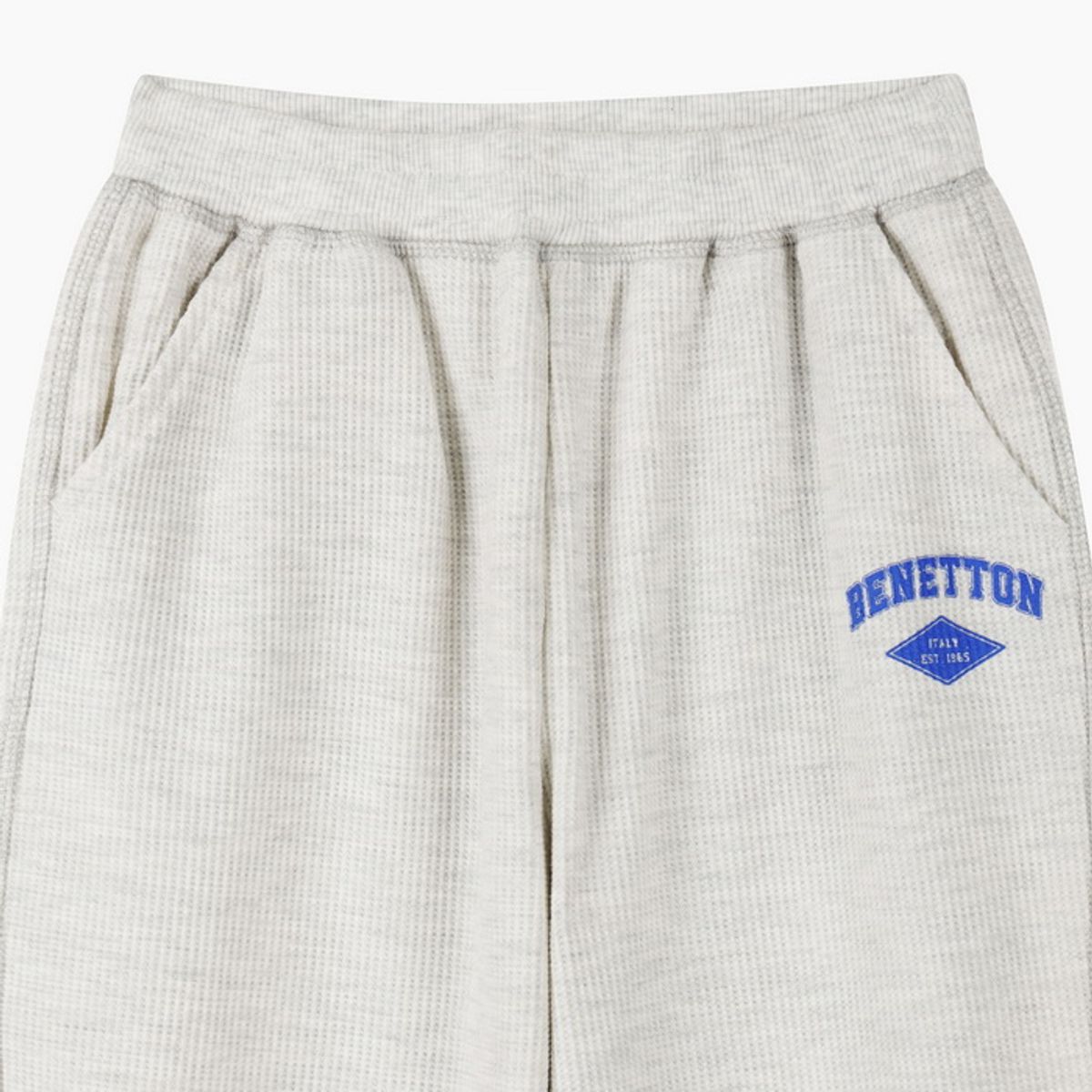 베네통키즈(BENETTONKIDS) 와플 그래픽 조거팬츠_QATP02641MG