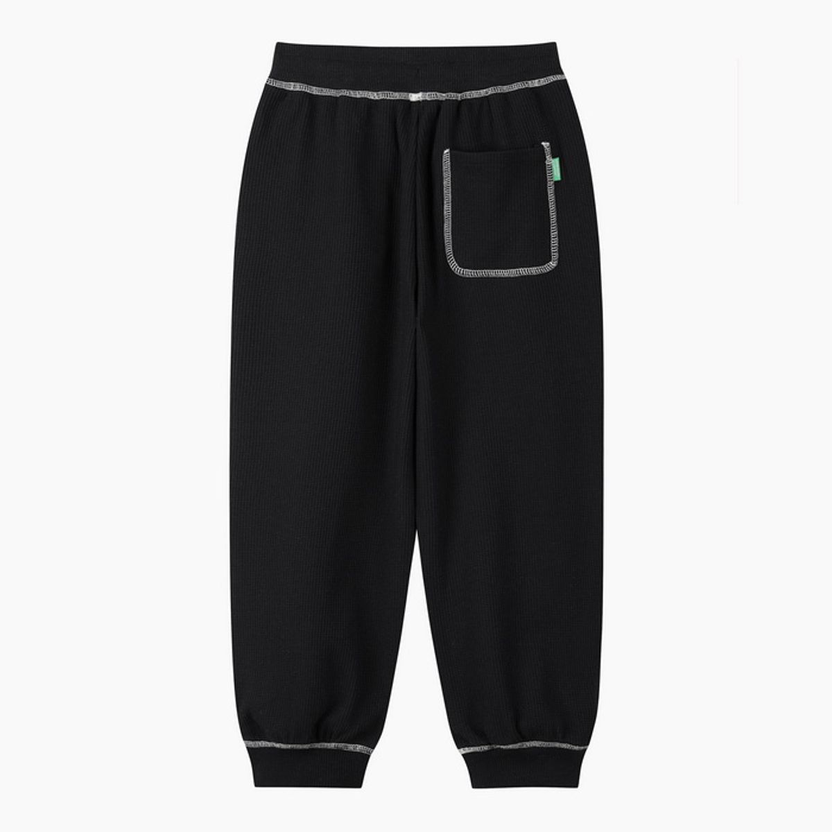 베네통키즈(BENETTONKIDS) 와플 그래픽 조거팬츠_QATP02641BK