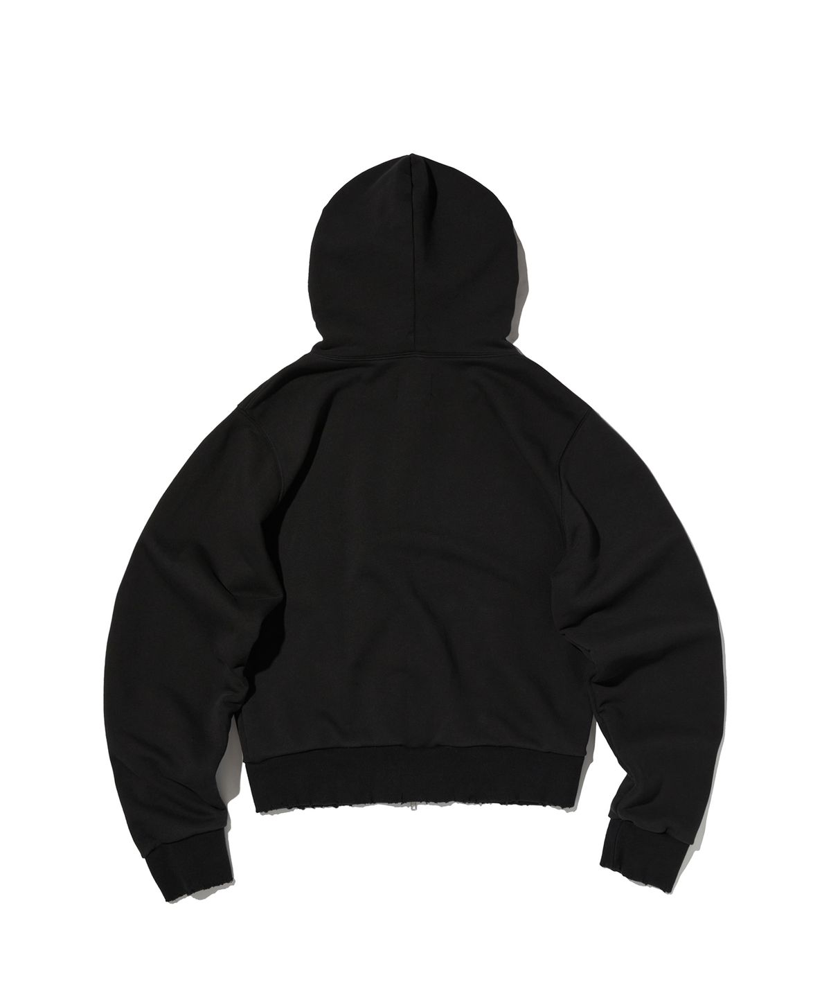 스웨이드(SUADE) PATCHWORK HOOD ZIP UP [BLACK]