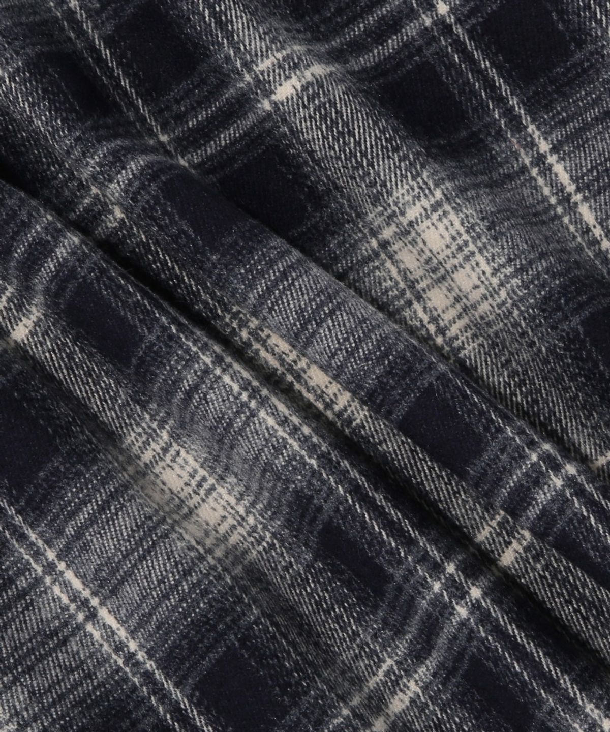 컬럼비아 유니버시티(COLUMBIA UNIVERSITY) FLANNEL CHECK LAYERED HOOD SHIRT_NAVY