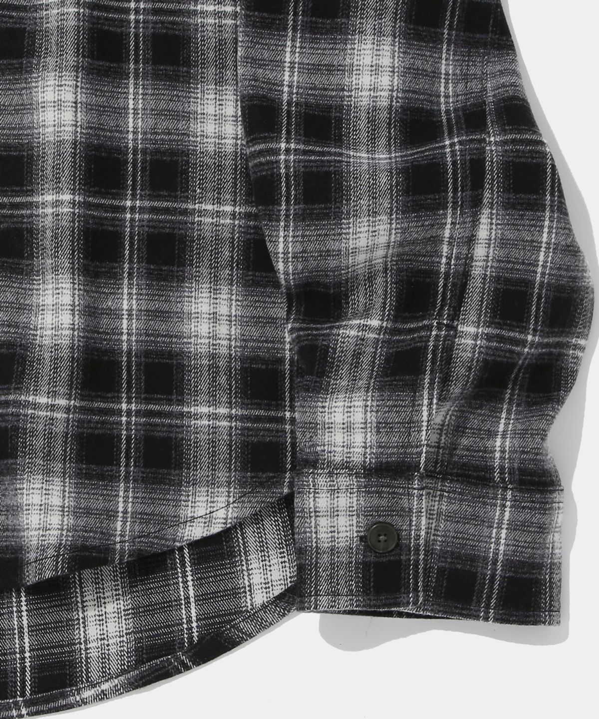 컬럼비아 유니버시티(COLUMBIA UNIVERSITY) FLANNEL CHECK LAYERED HOOD SHIRT_BLACK