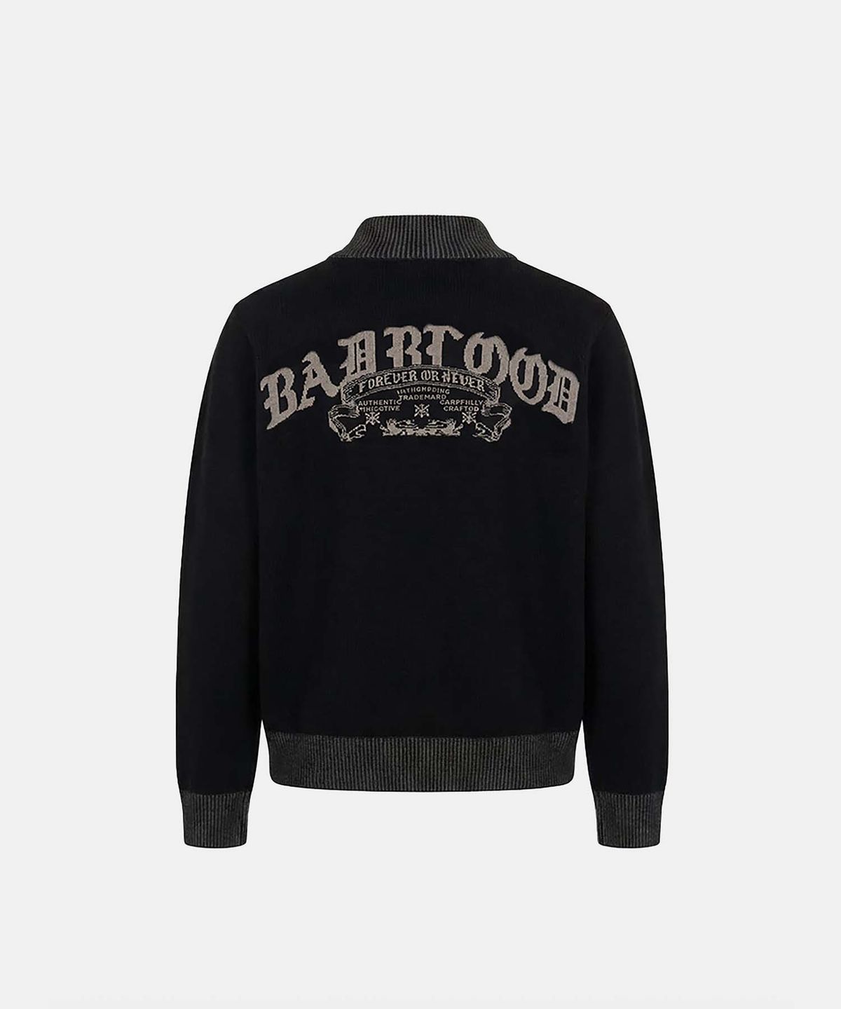 배드블러드(BADBLOOD) Mystic Full-Zip Knit Track Top - Black