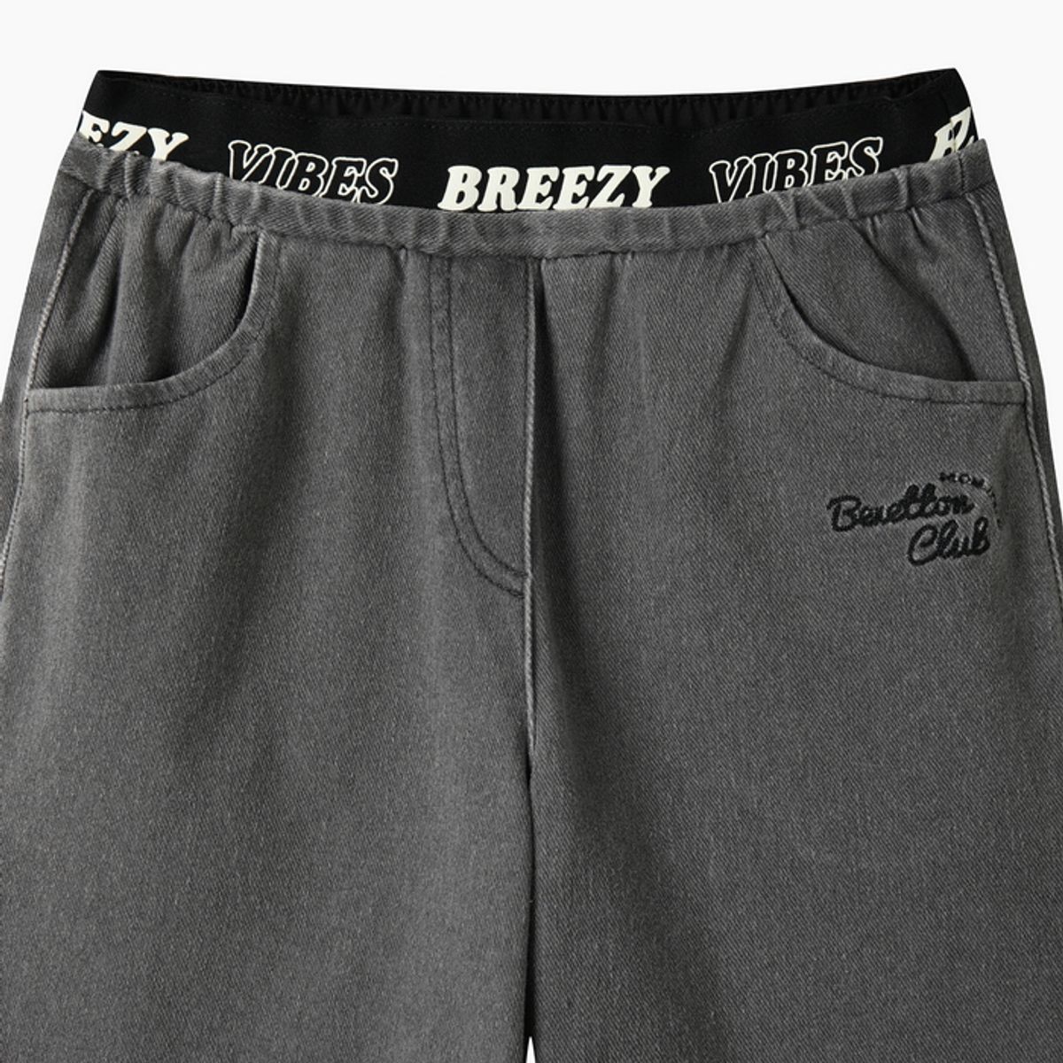 베네통키즈(BENETTONKIDS) 밴딩 부츠컷 말랑 팬츠_QALG02641CG