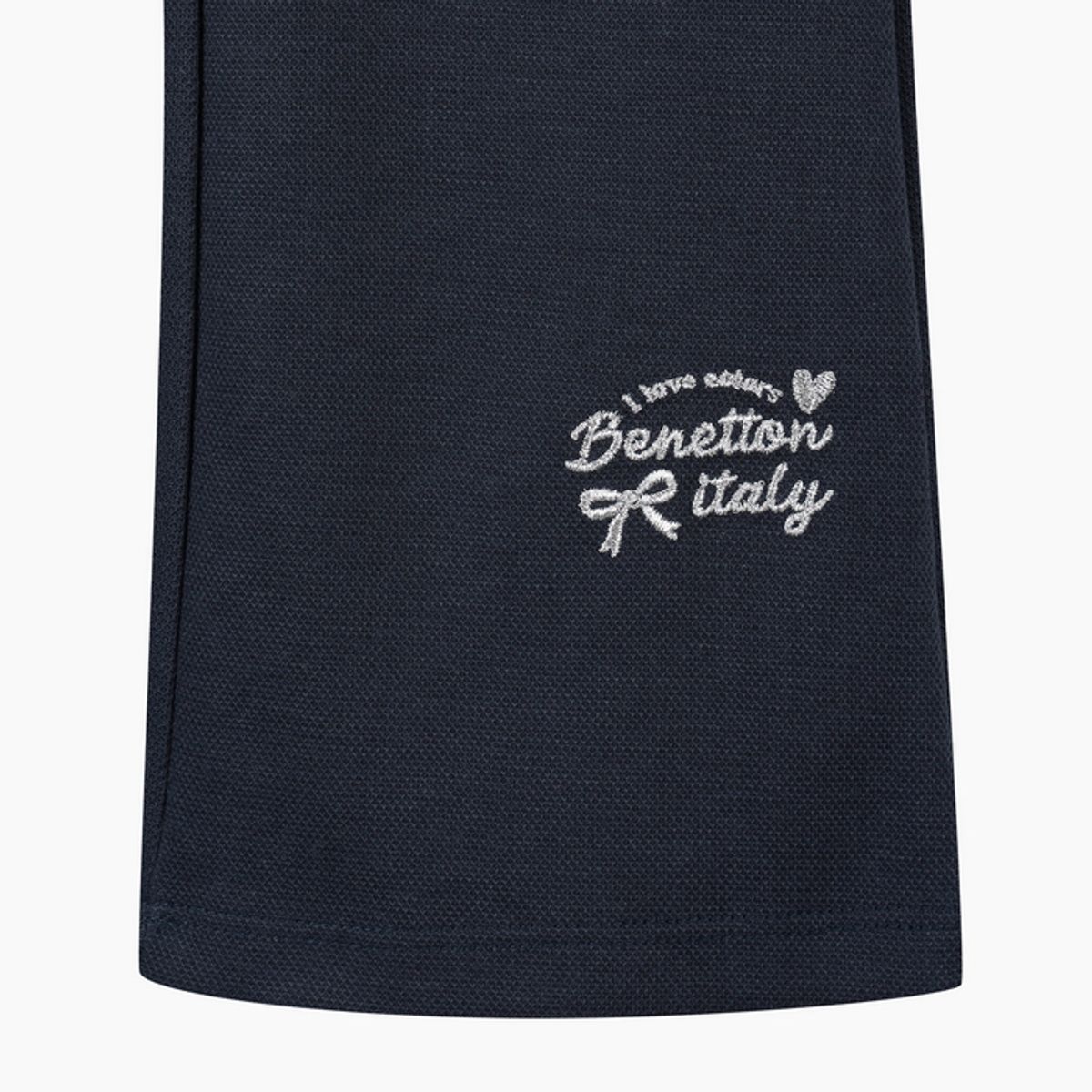 베네통키즈(BENETTONKIDS) 부츠컷 양면 피케 팬츠_QALG01641NY