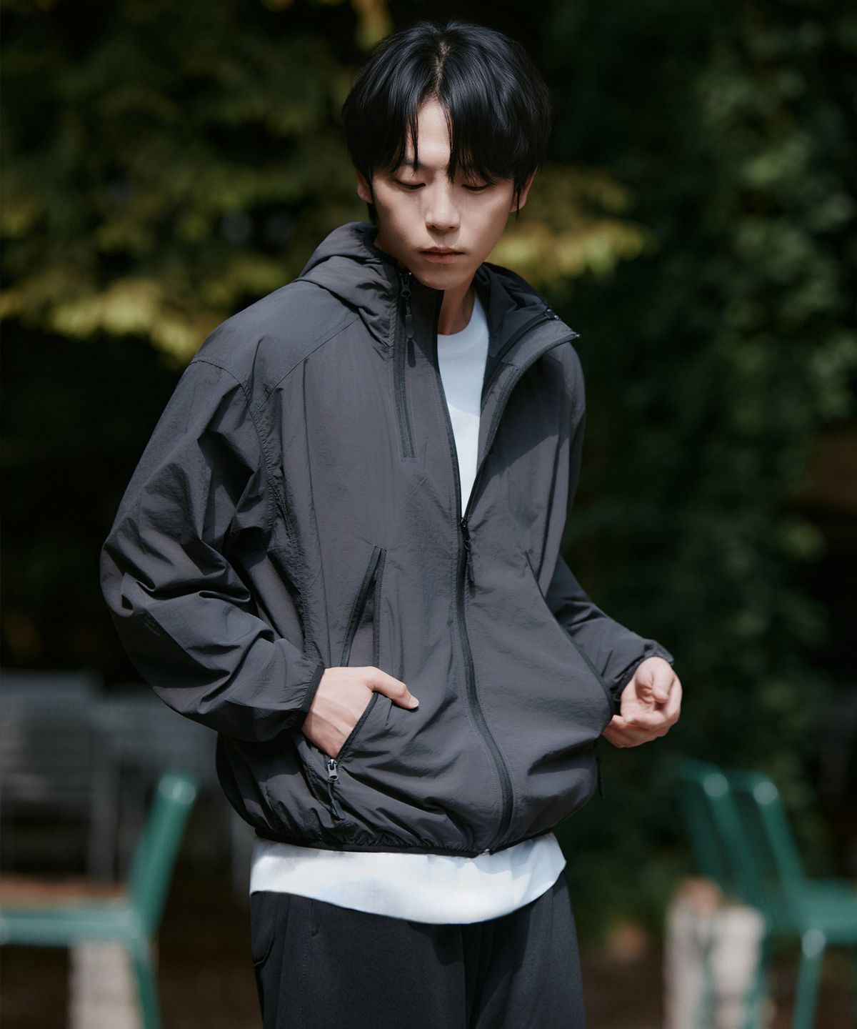 지크립(GCLIP) 립스탑 후드 윈드브레이커 자켓 4Color