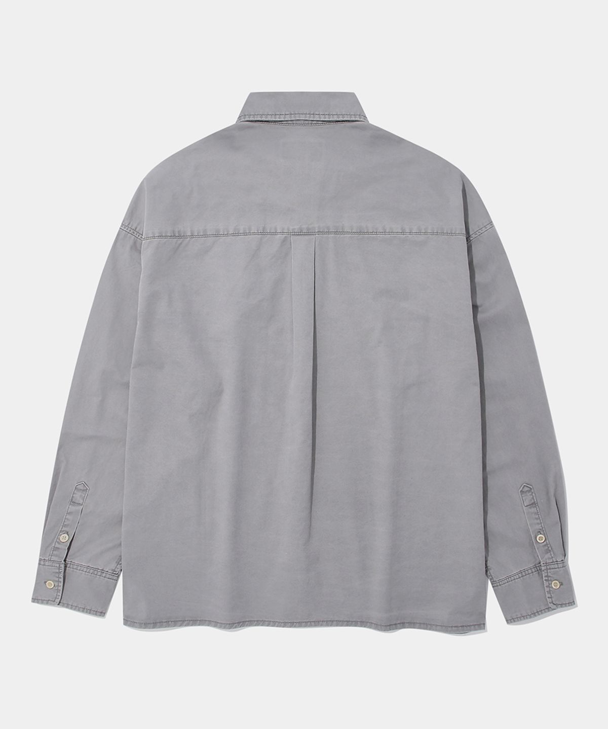 컬럼비아 유니버시티(COLUMBIA UNIVERSITY) SL-LABEL WASHED BIG POCKET TWILL SHIRT_GRAY