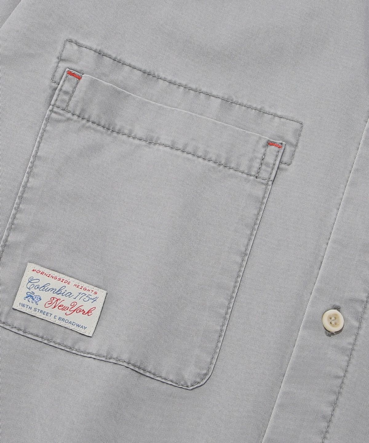 컬럼비아 유니버시티(COLUMBIA UNIVERSITY) SL-LABEL WASHED BIG POCKET TWILL SHIRT_GRAY