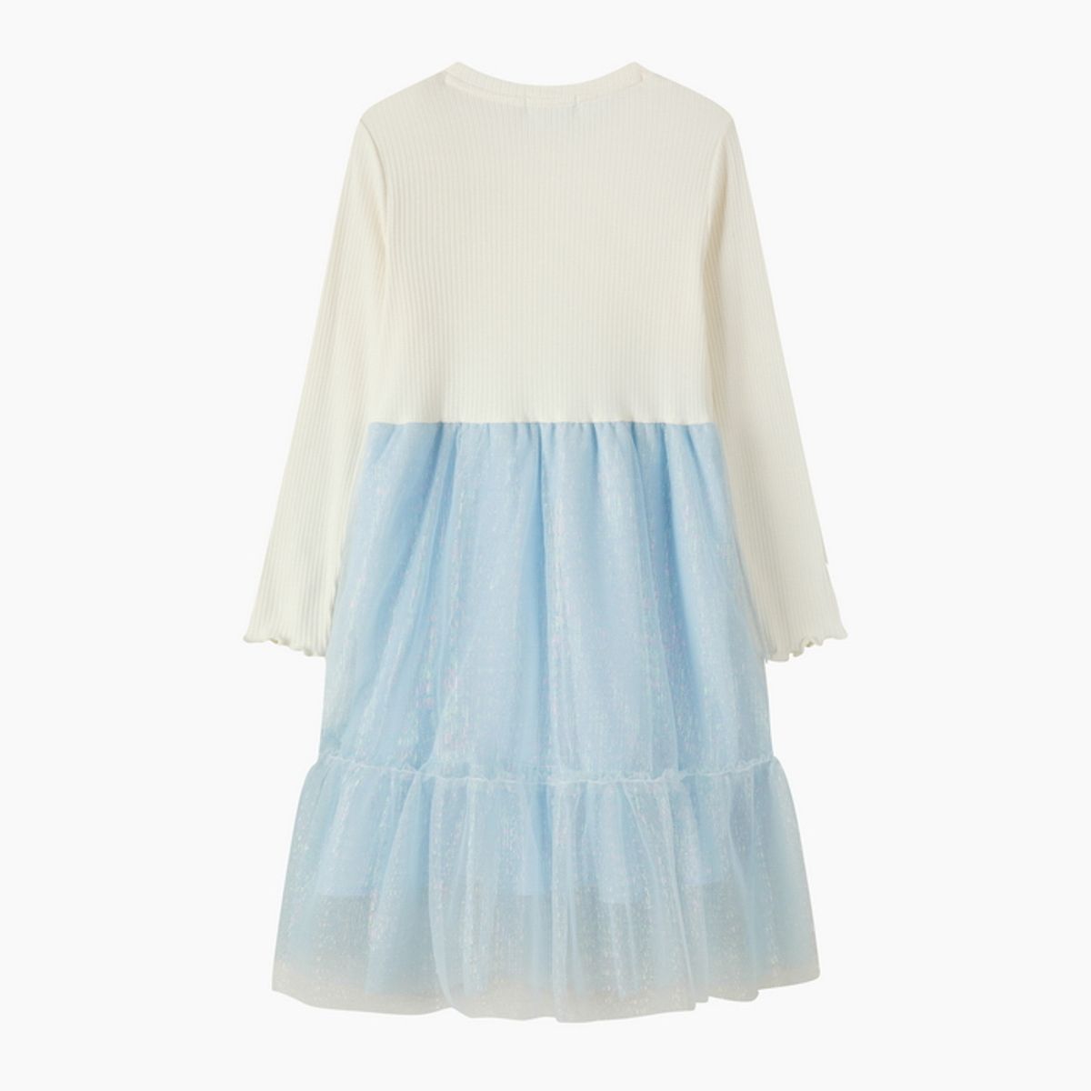 베네통키즈(BENETTONKIDS) 러블리 뷔스티에 샤 원피스_QAOP04641BL