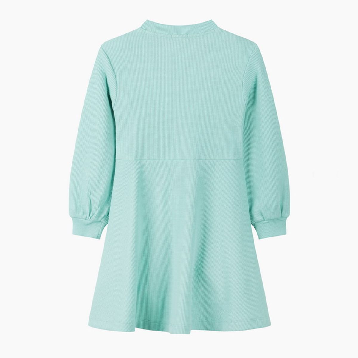 베네통키즈(BENETTONKIDS) 체리 플레어 와플 원피스_QAOP01641MT
