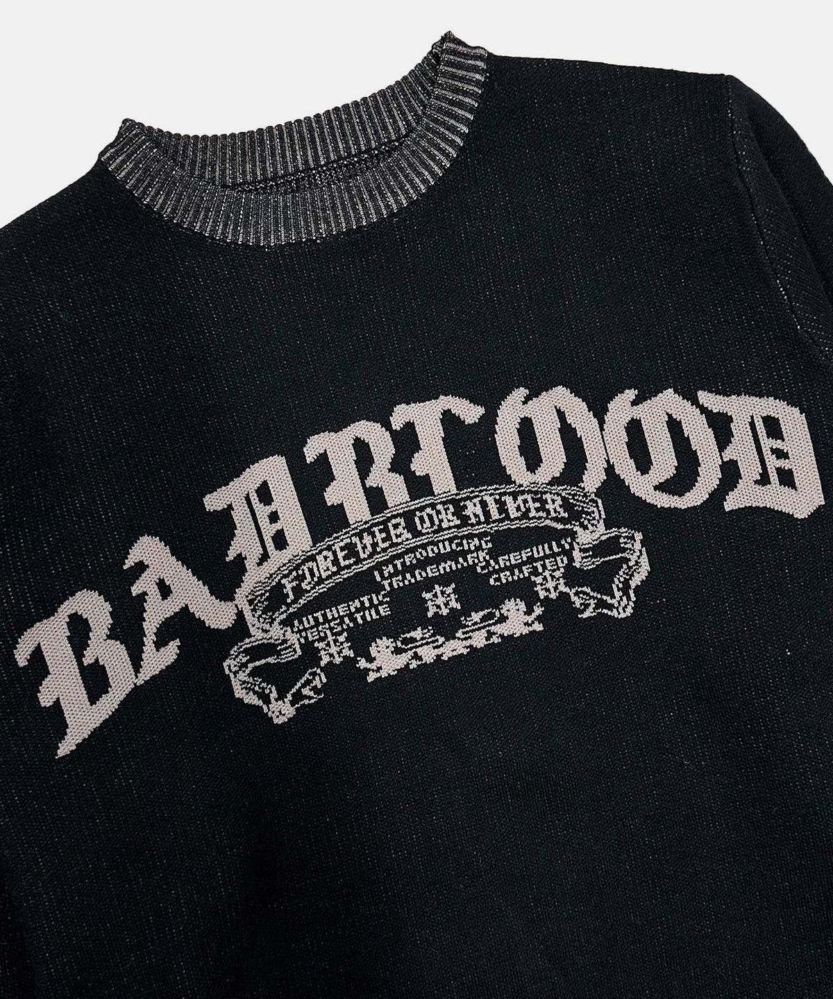 배드블러드(BADBLOOD) Mystic Crewneck Sweater - Black