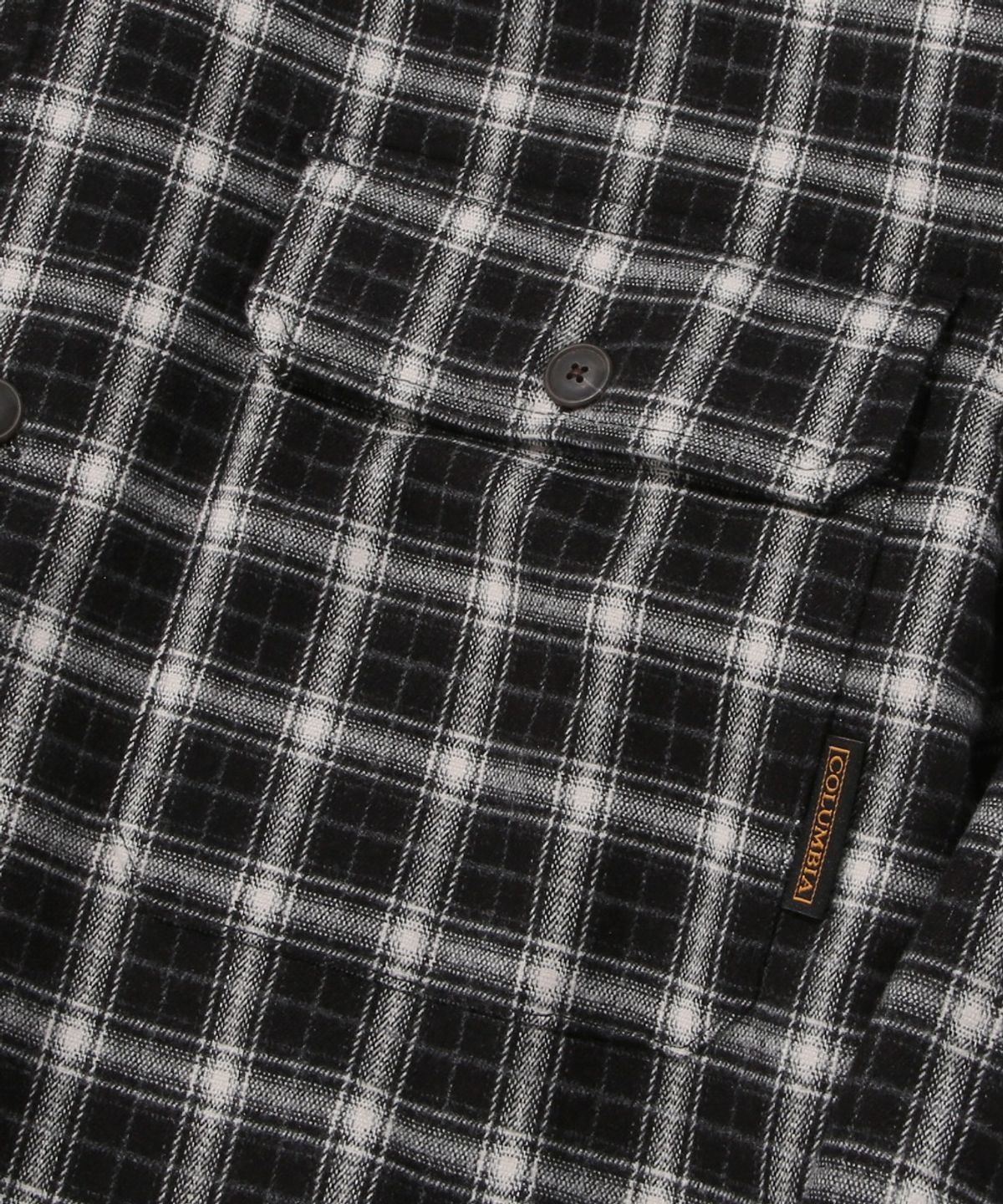 컬럼비아 유니버시티(COLUMBIA UNIVERSITY) FLEECE BONDED CHECK SHIRT JACKET_BLACK