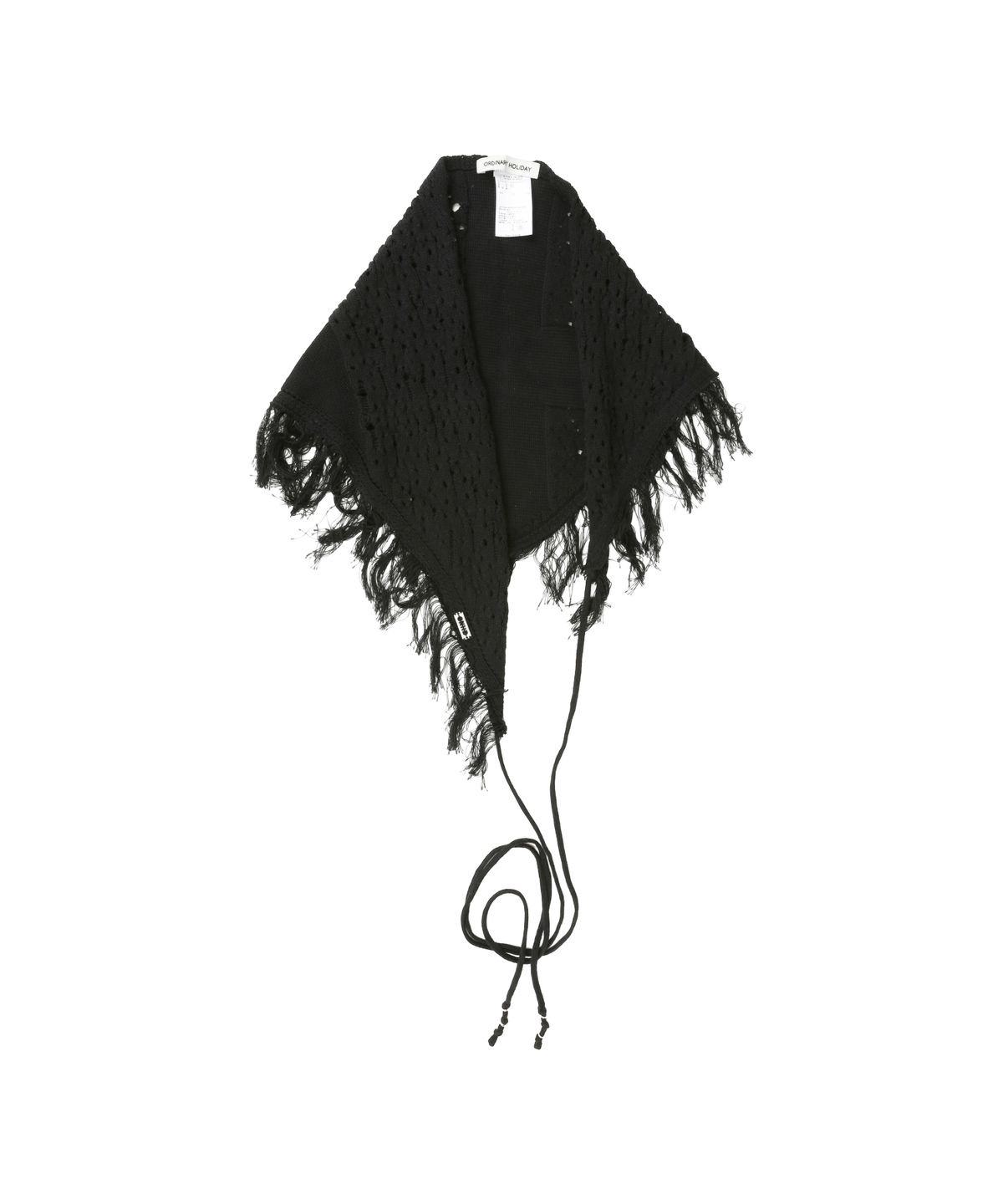 오디너리 홀리데이(ORDINARY HOLIDAY) KNIT SCARF [BLACK]