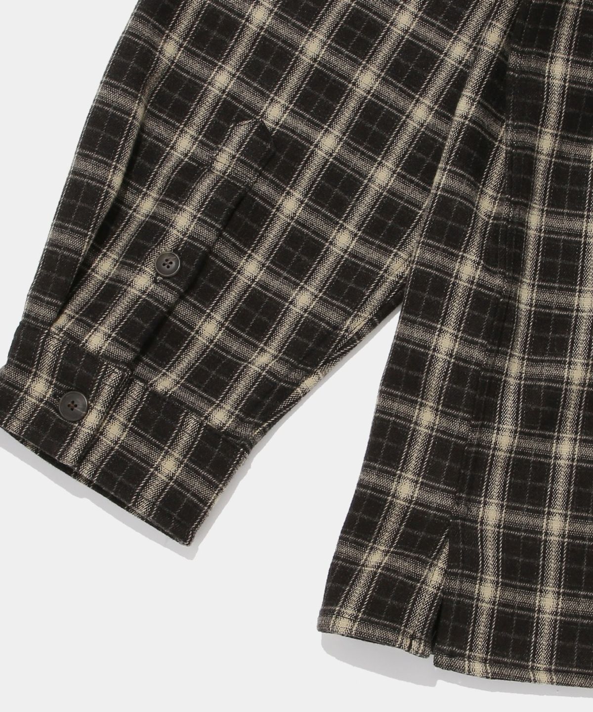 컬럼비아 유니버시티(COLUMBIA UNIVERSITY) FLEECE BONDED CHECK SHIRT JACKET_BROWN