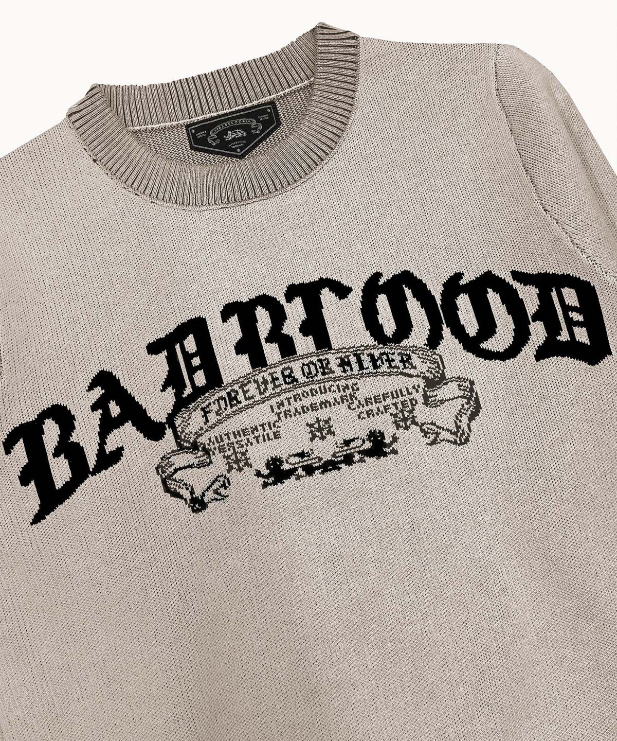 배드블러드(BADBLOOD) Mystic Crewneck Sweater - Beige