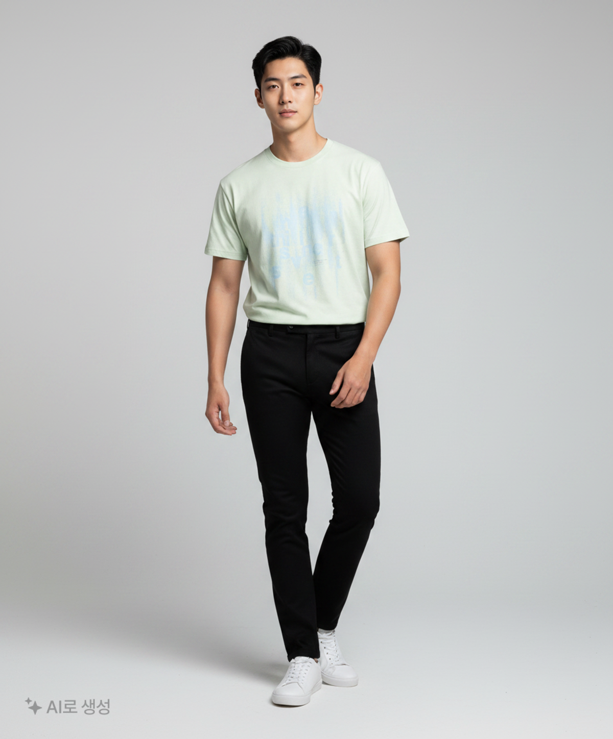 디스이즈네버댓(THISISNEVERTHAT) Brushed Paint Tee - Pale Green L