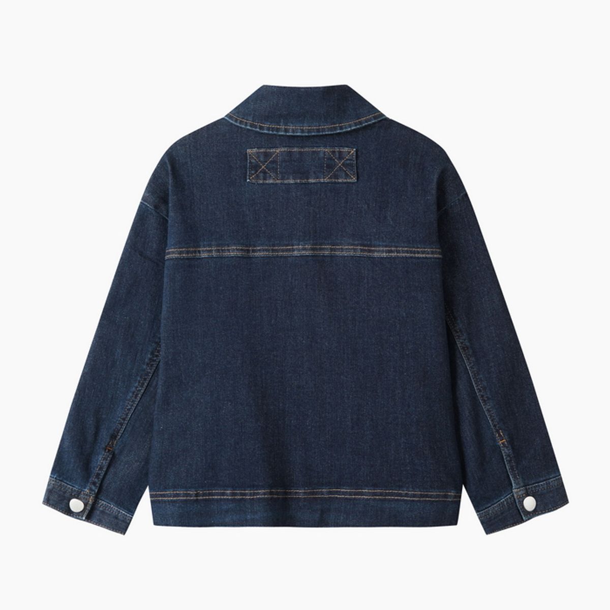 베네통키즈(BENETTONKIDS) 생지 오버핏 데님 자켓_QAJK01641NY