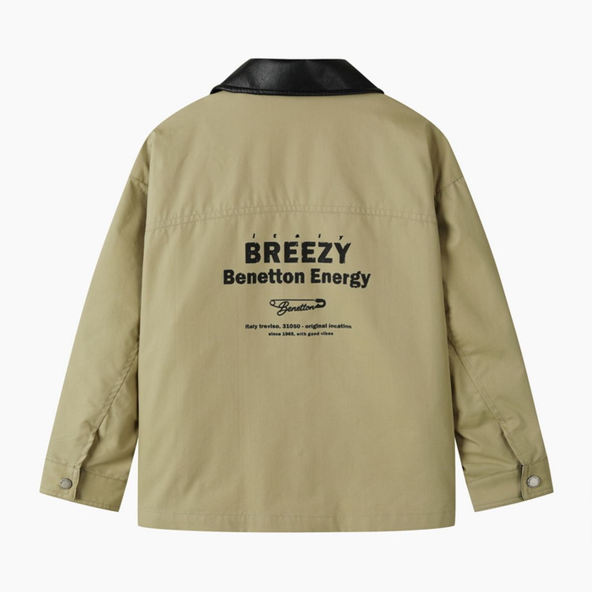 베네통키즈(BENETTONKIDS) 힙스터 화섬 워크자켓_QAJK04641BG