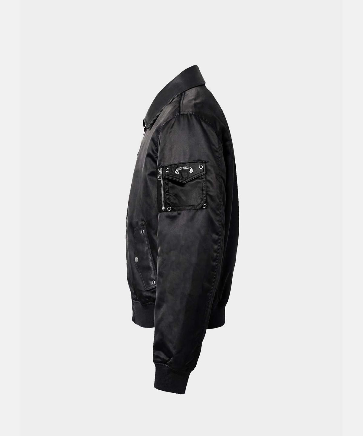 배드블러드(BADBLOOD) Nylon A2 Bomber Jacket - Black