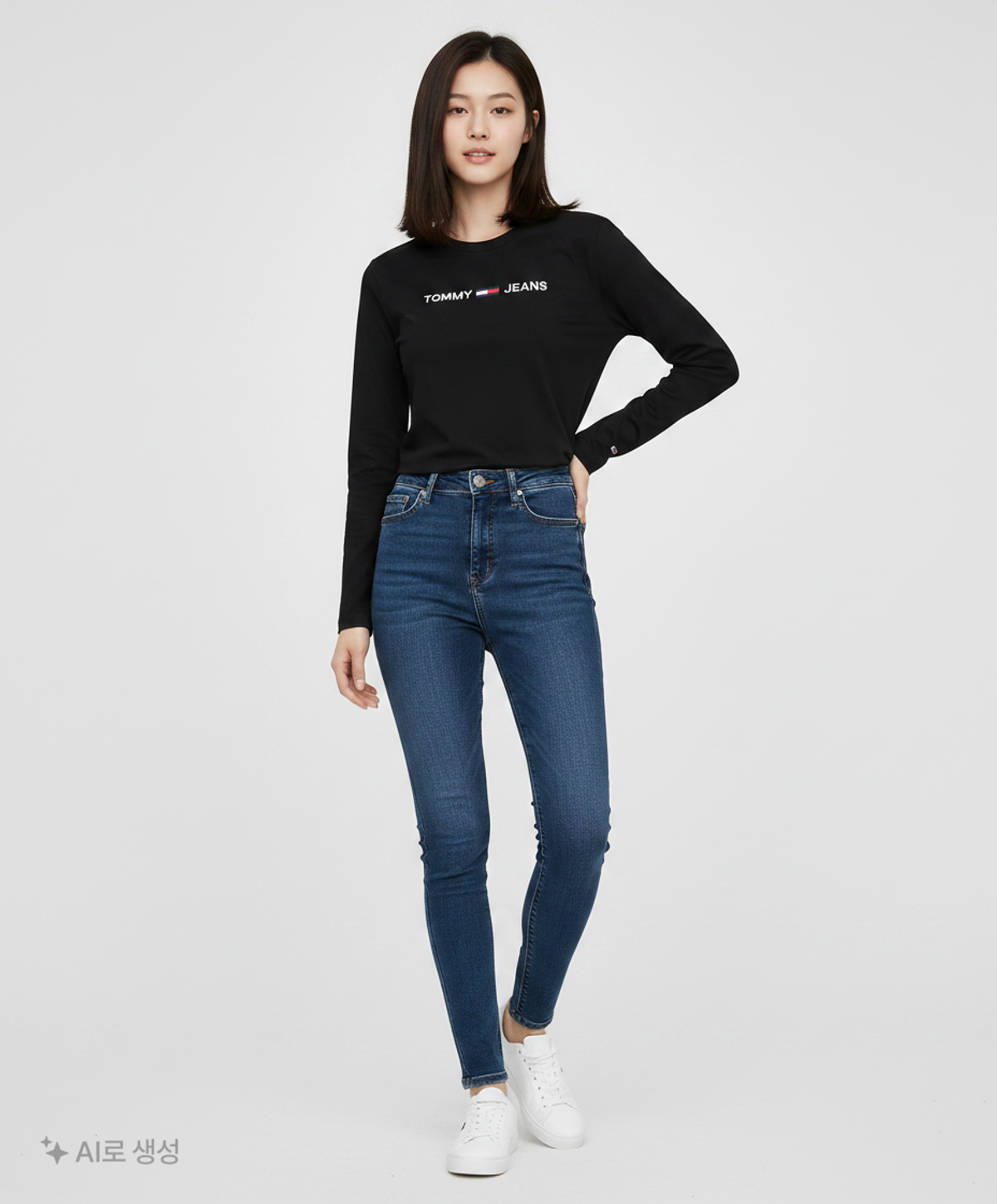 타미진스(TOMMY JEANS) 긴소매 티셔츠 L