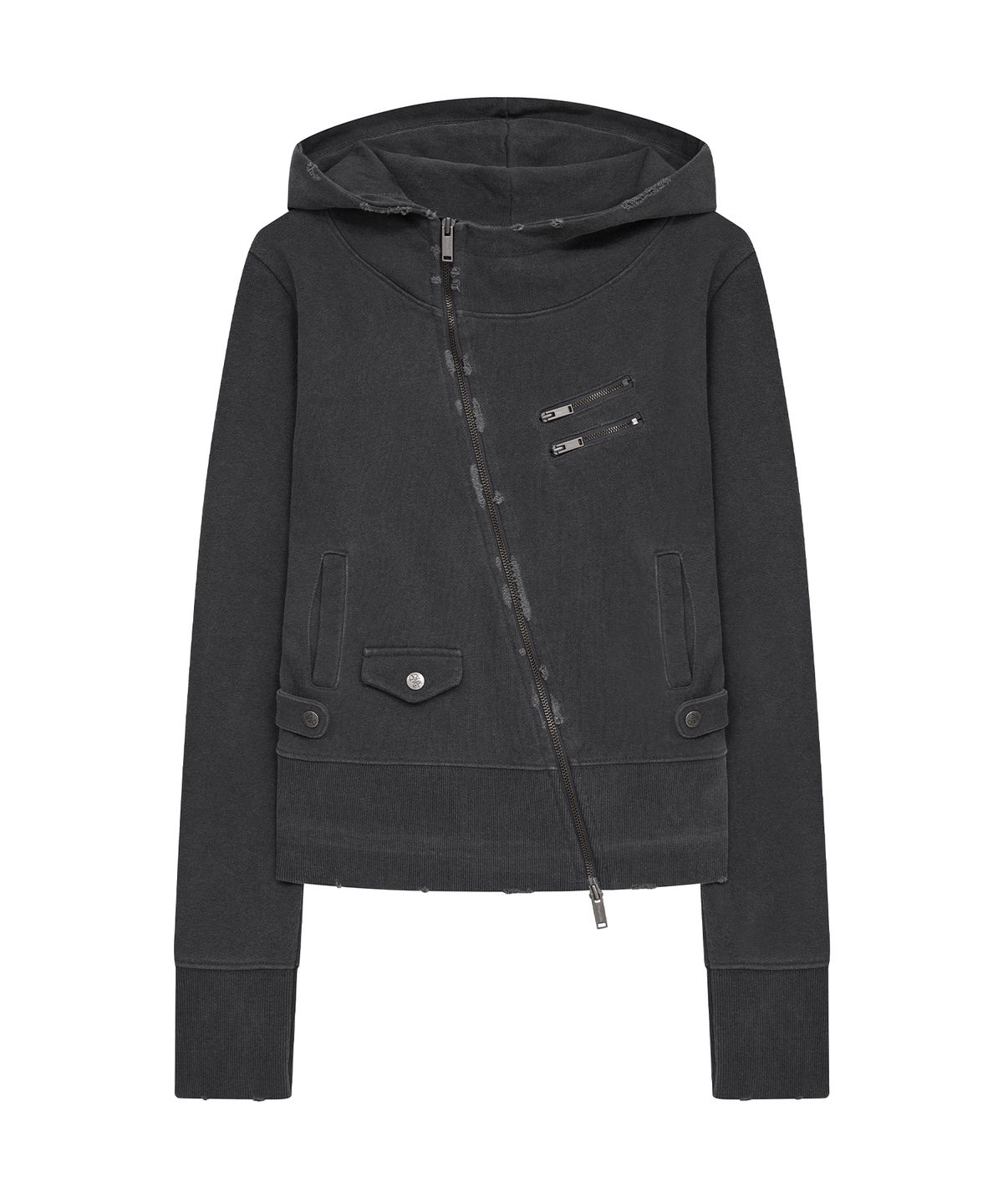 미드나잇 무브(MIDNIGHT MOVE) pg diagonal zip up (dark grey)