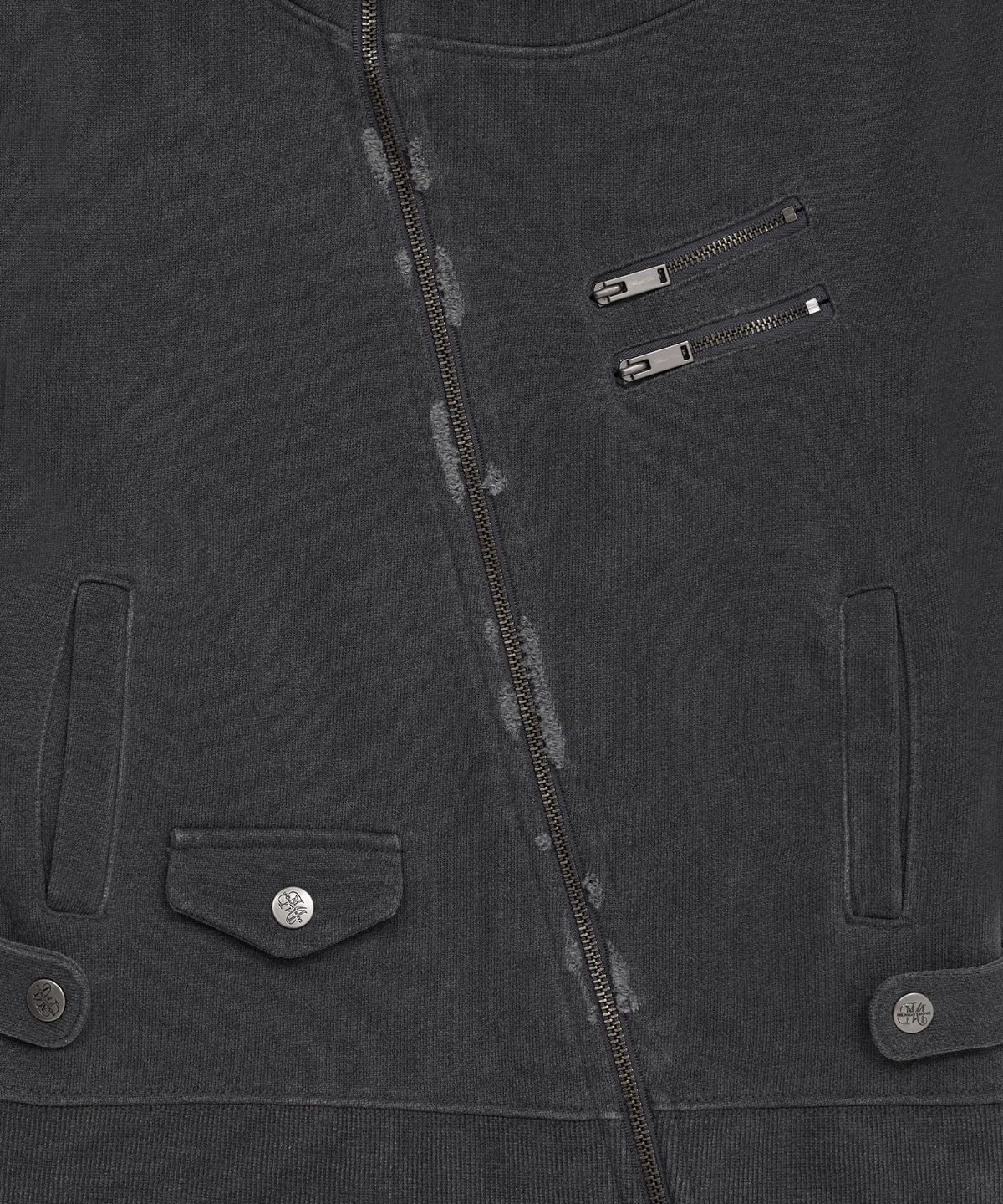 미드나잇 무브(MIDNIGHT MOVE) pg diagonal zip up (dark grey)