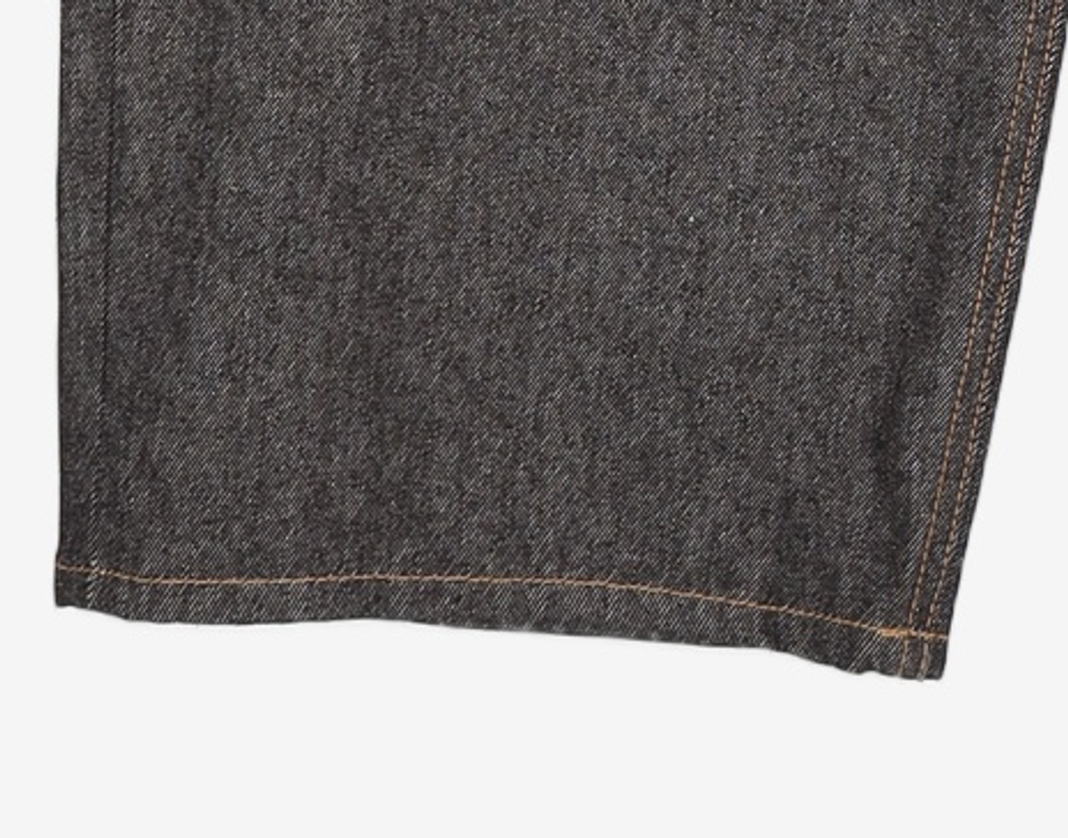 기철(KICHUL) Midnight Raw Wide Denim Pants (Black) M