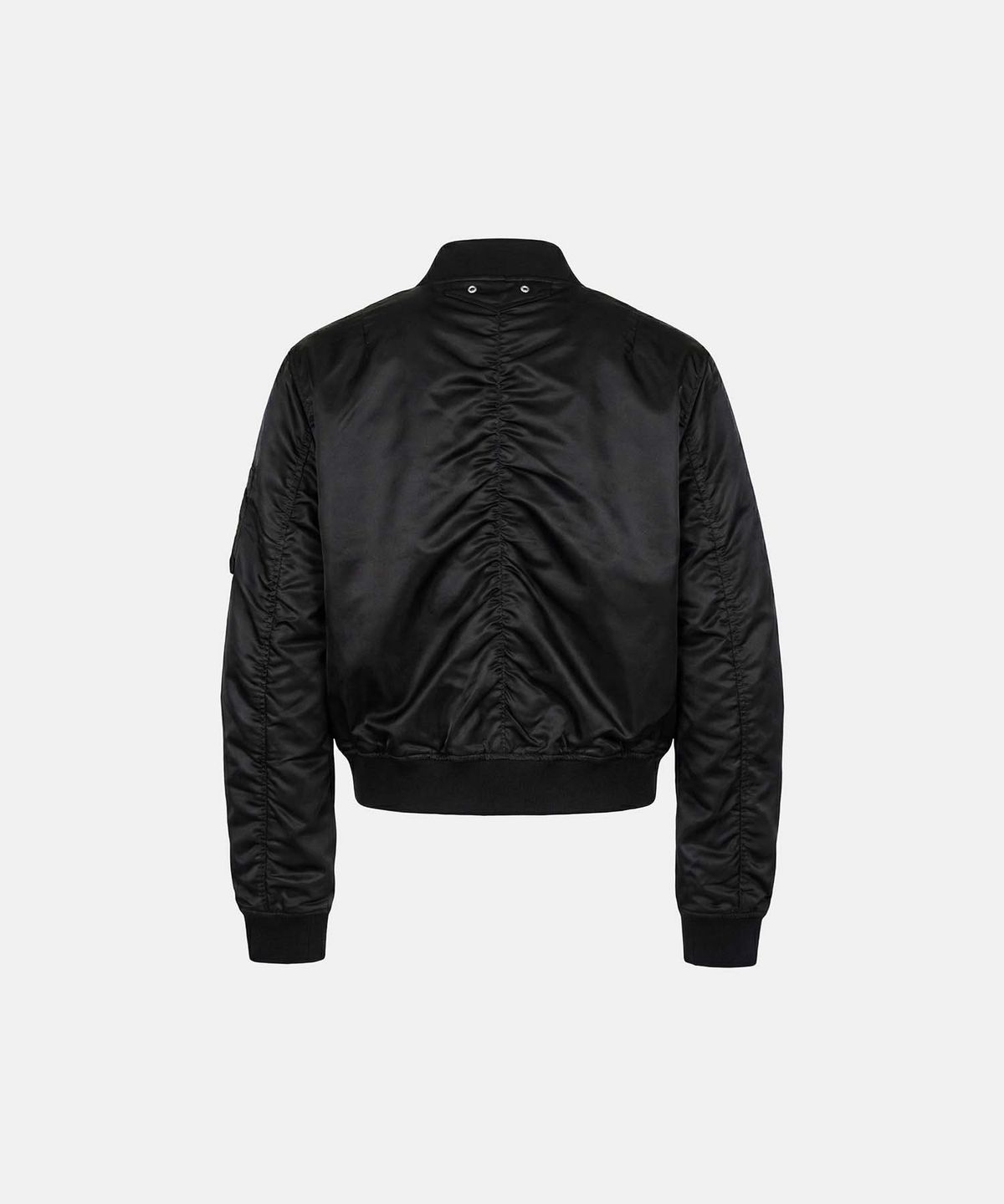 배드블러드(BADBLOOD) Satin Nylon MA-1 Jacket - Black