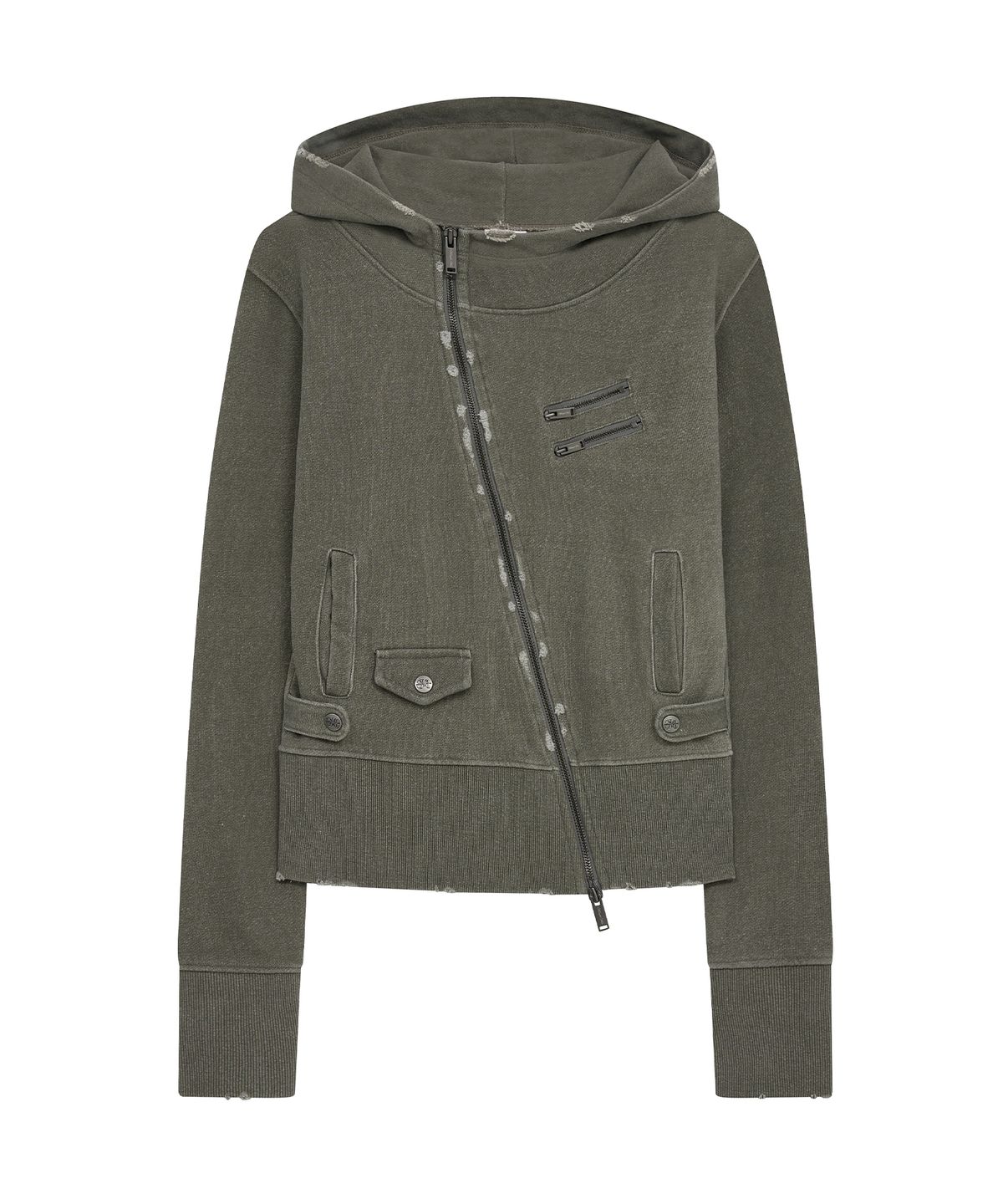 미드나잇 무브(MIDNIGHT MOVE) pg diagonal zip up (khaki)
