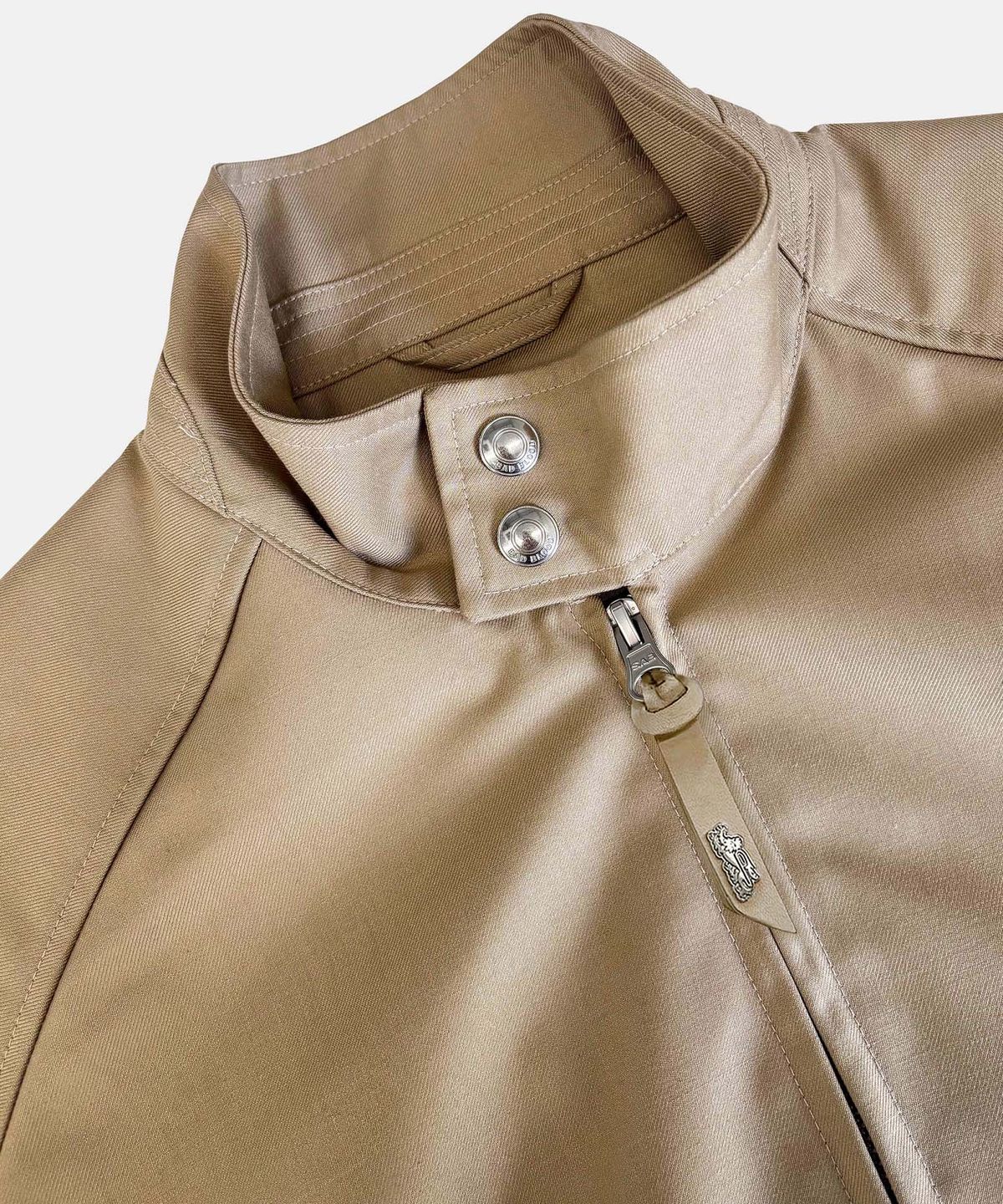 배드블러드(BADBLOOD) Contour Trench High-Neck Bomber Jacket - Beige