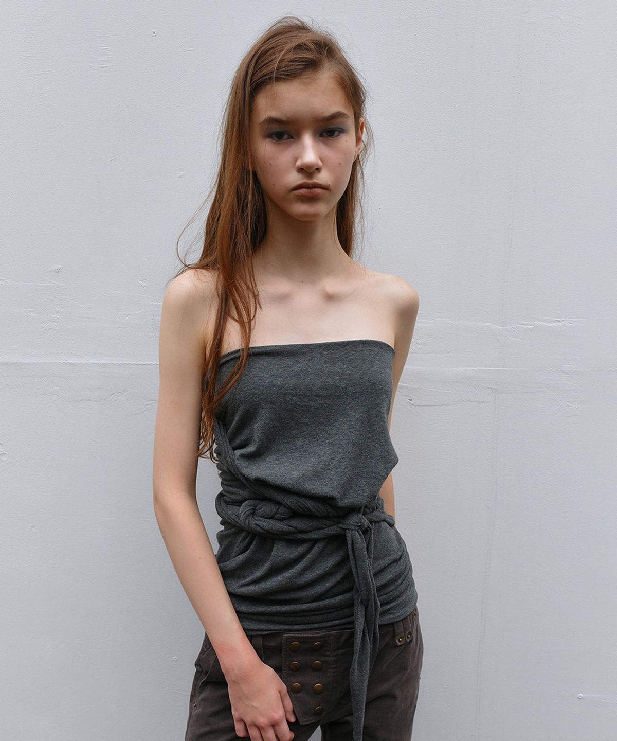 필세(PHILCE) Multi-Way Tube Top, Charcoal