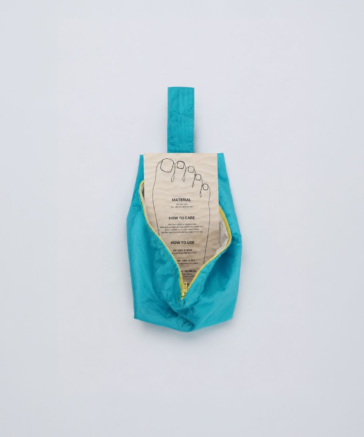 모잉모잉(MOIN MOIN) Shoe pouch, Splash blue