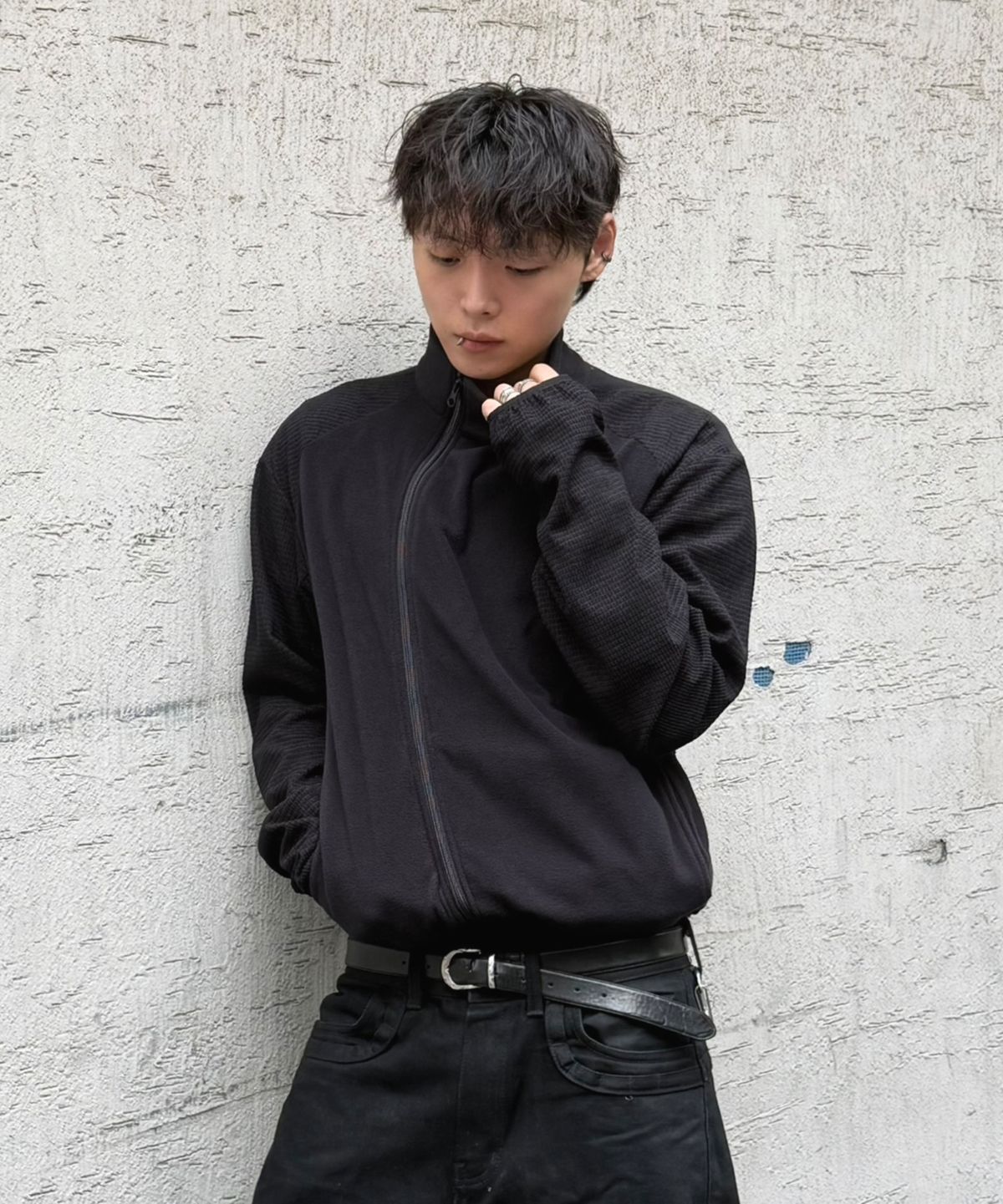 9999아카이브(9999ARCHIVE) [9999x후디진호] Asymmetric Utility Fleece