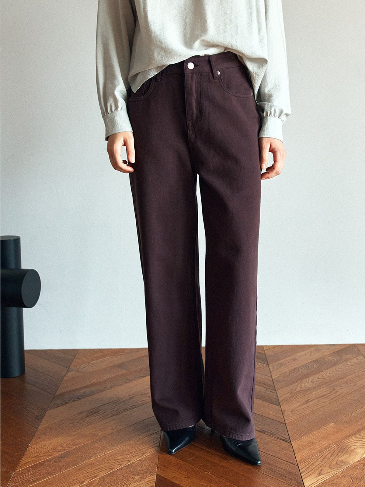 헌치(HUNCH) Loose Straight Dye Pants