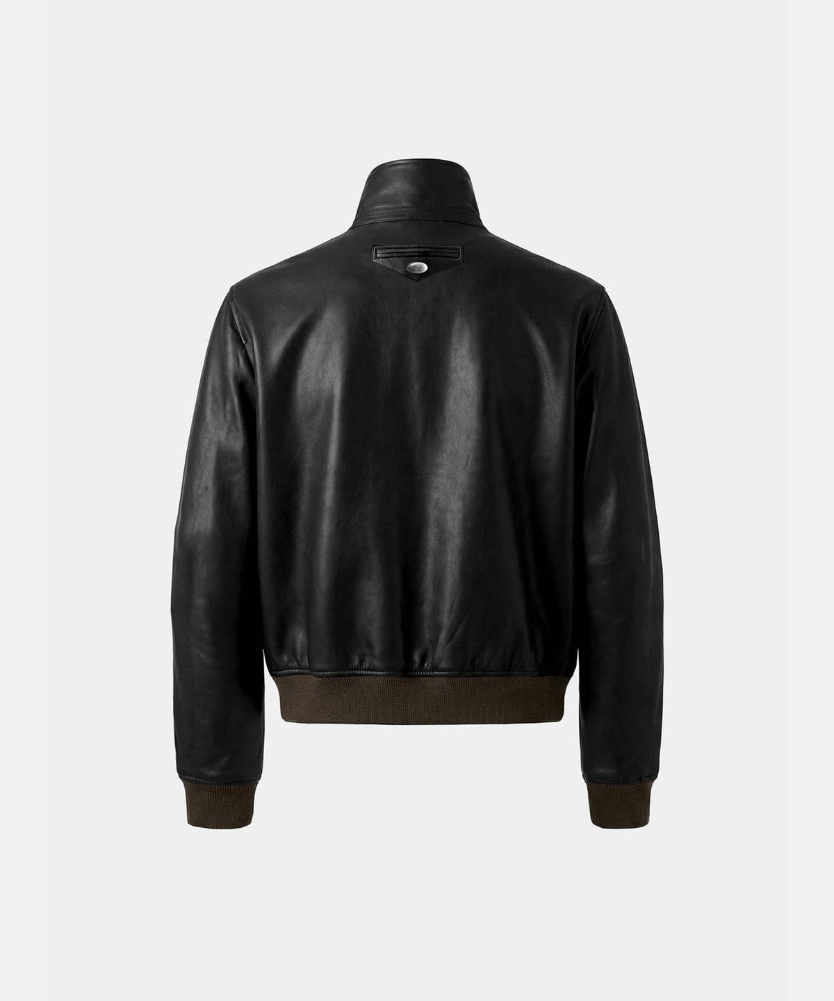 배드블러드(BADBLOOD) Leather High-Neck Jacket - Black