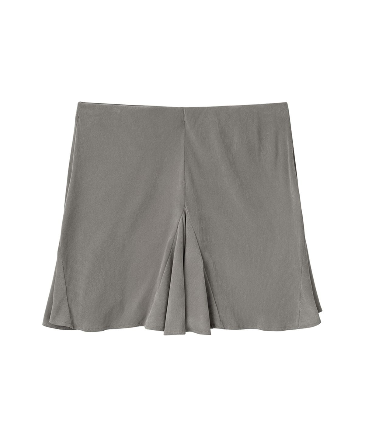 필세(PHILCE) Sheer Velvet Midi Skirt, Gray