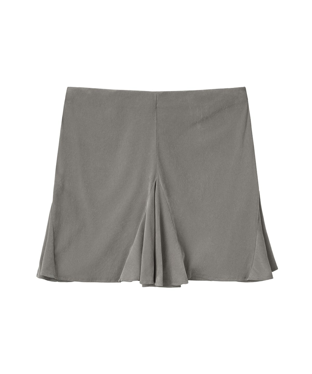 필세(PHILCE) Sheer Velvet Midi Skirt, Gray