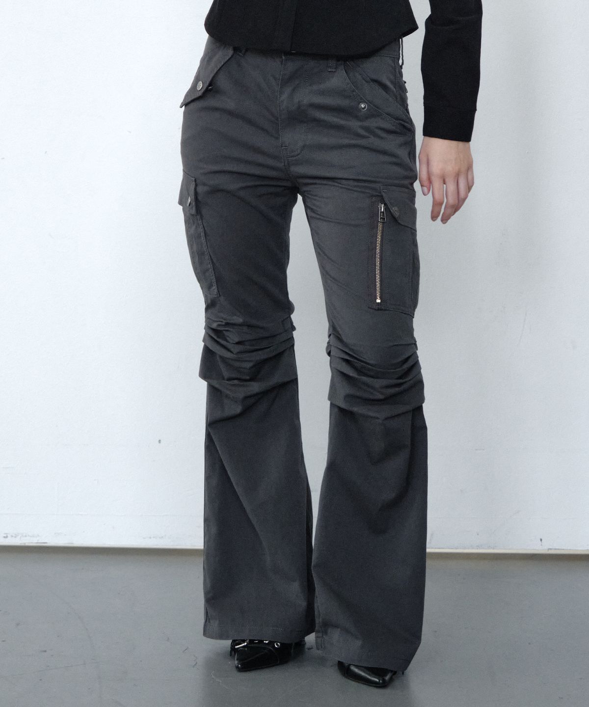 미드나잇 무브(MIDNIGHT MOVE) sh bootcut pants (dark grey)