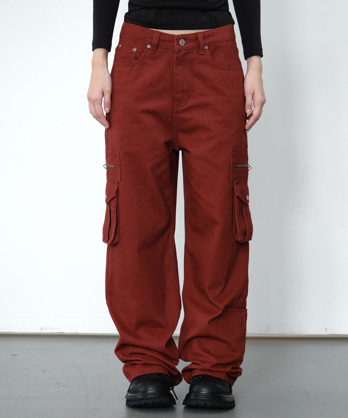 미드나잇 무브(MIDNIGHT MOVE) zip st pants (red)