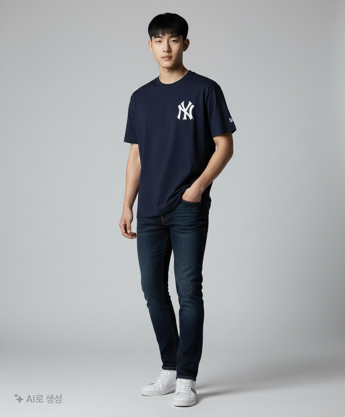 뉴에라(NEW ERA) MLB 쿠퍼스타운 뉴욕 양키스 올스타게임 티셔츠 이브닝 블루 14679827 105