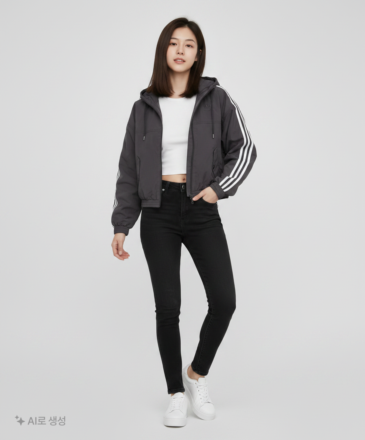 아디다스(ADIDAS) 나일론/코치 재킷 XXS