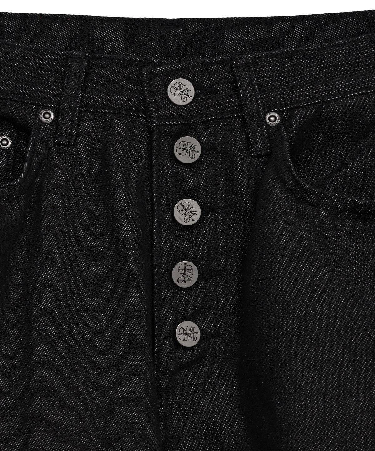 미드나잇 무브(MIDNIGHT MOVE) red denim pants (black)