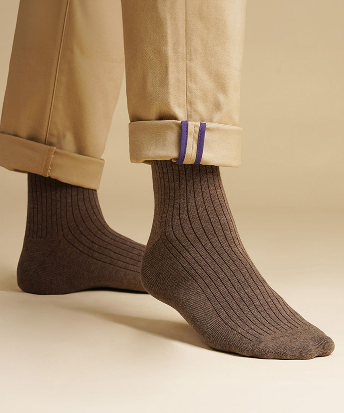 삭피엔스(SOCKPIENS) [8팩] 면 30수 베이직 남자 무지 골지 양말