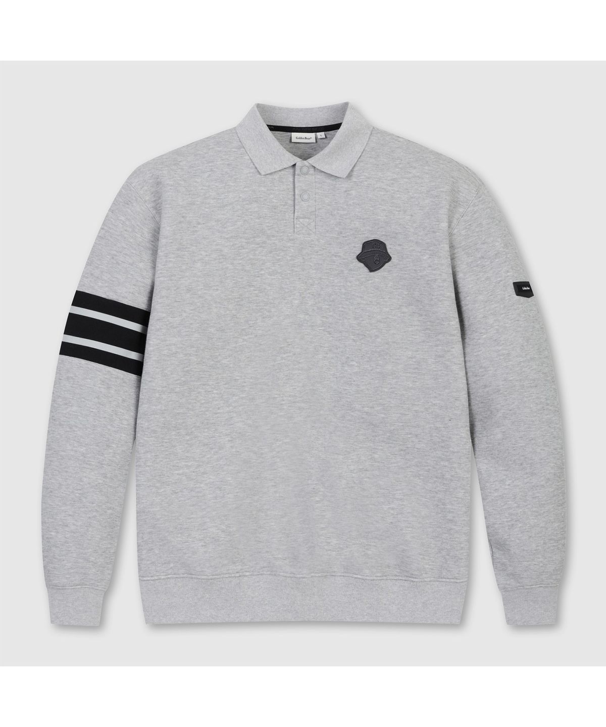 골든베어(GOLDEN BEAR) (남성) Border Line Sleeves Collar Sweatshirt G4TAW26201GYX