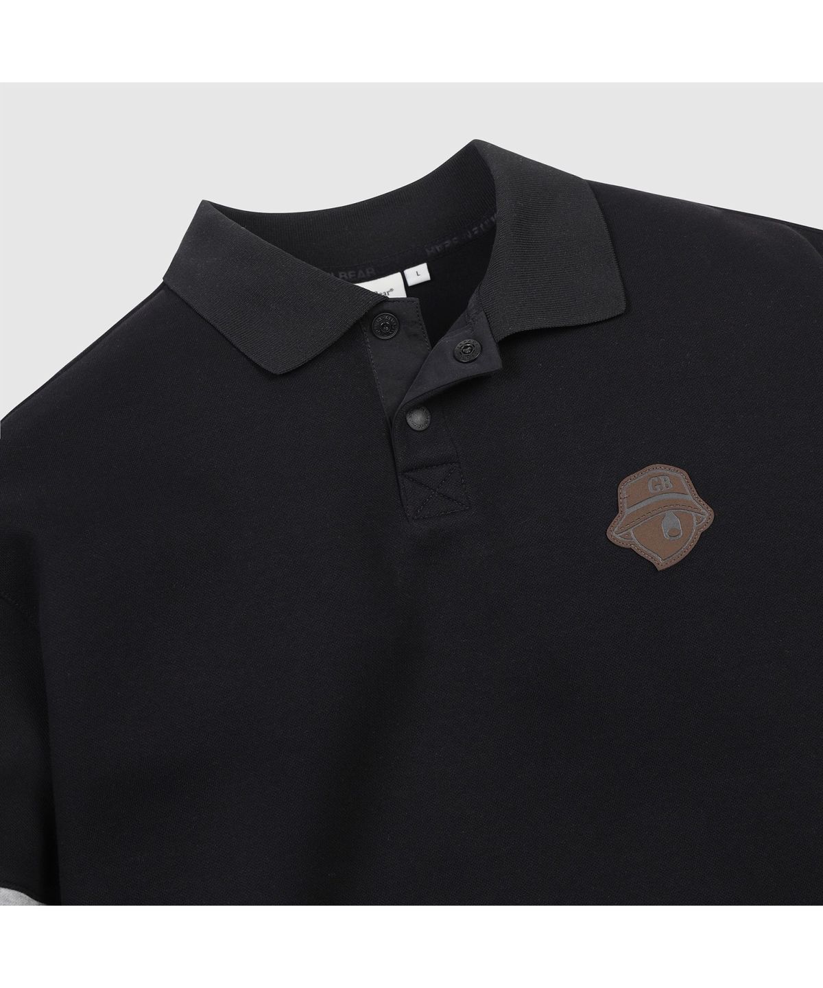골든베어(GOLDEN BEAR) (남성) Border Line Sleeves Collar Sweatshirt G4TAW26201BKX