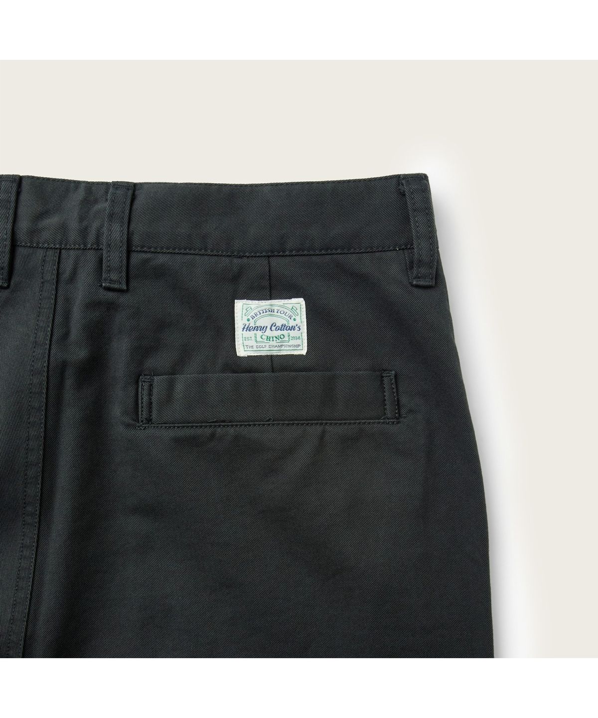 헨리코튼(HENRY COTTONS) [British Sporting Club] 더블 플리츠 치노팬츠 ABPAW26701BKX