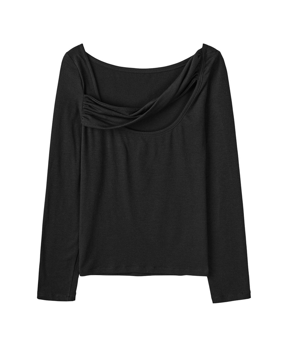 필세(PHILCE) Twist Open-Back long-sleeve, Black