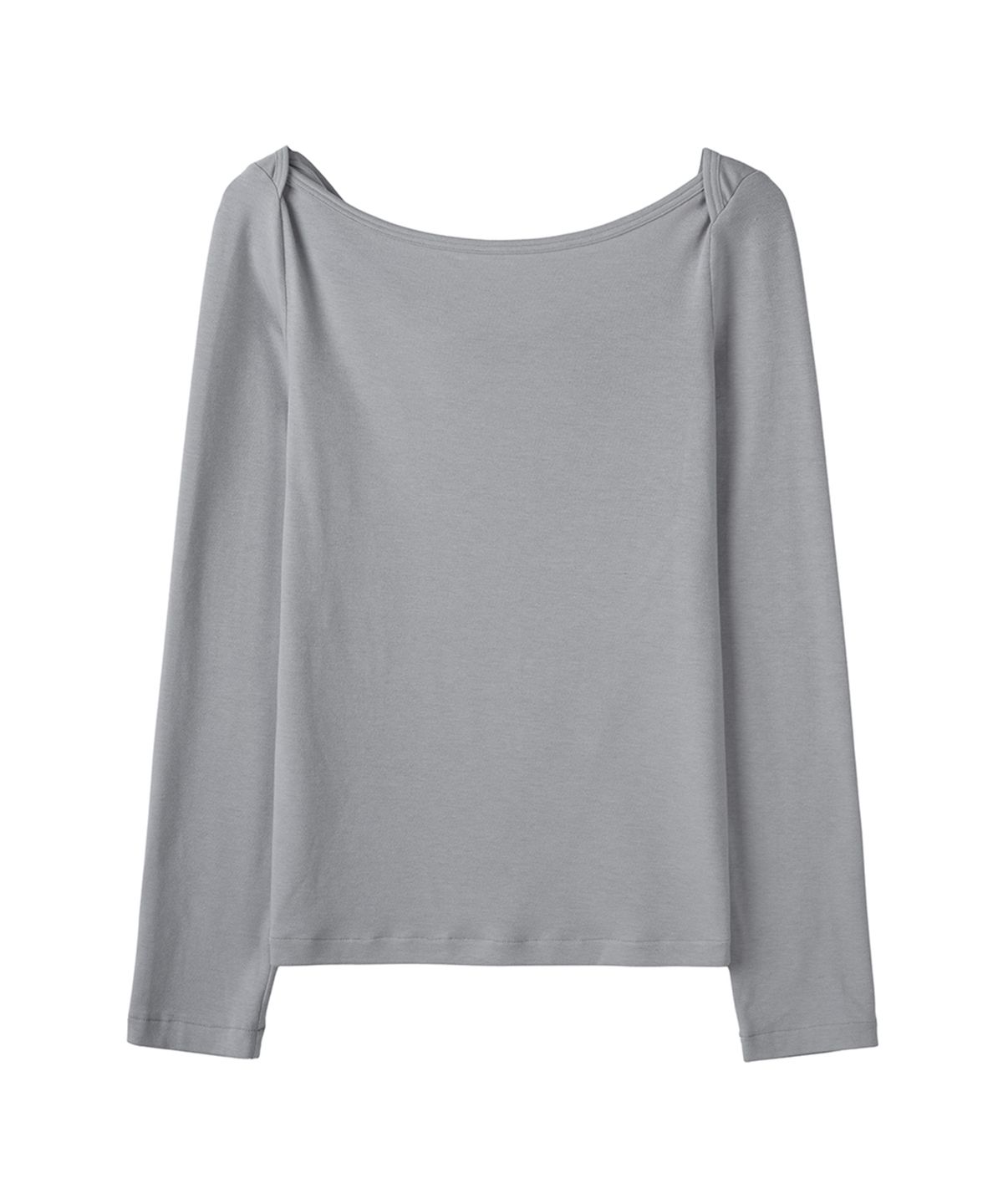 필세(PHILCE) Twist Open-Back long-sleeve, Grayish Blue