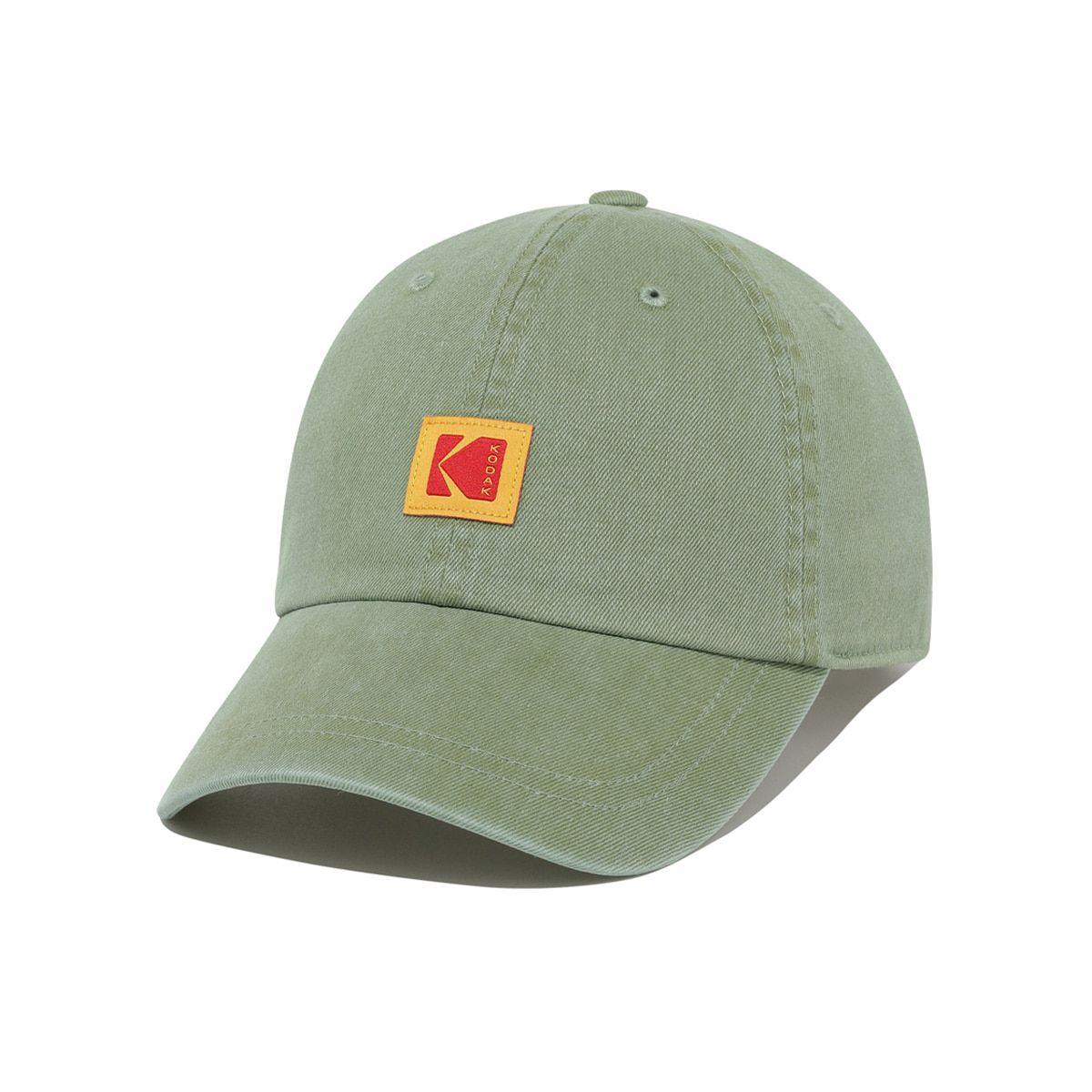 코닥(KODAK) 릴렉스핏 스퀘어로고 볼캡 KHAKI