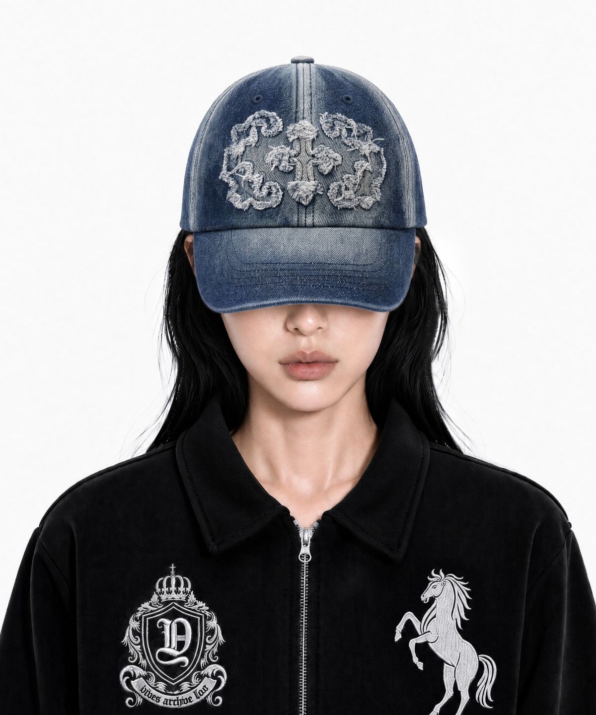 아이돈워너셀(IDWS) Stem Maxi Denim Cap Indigo